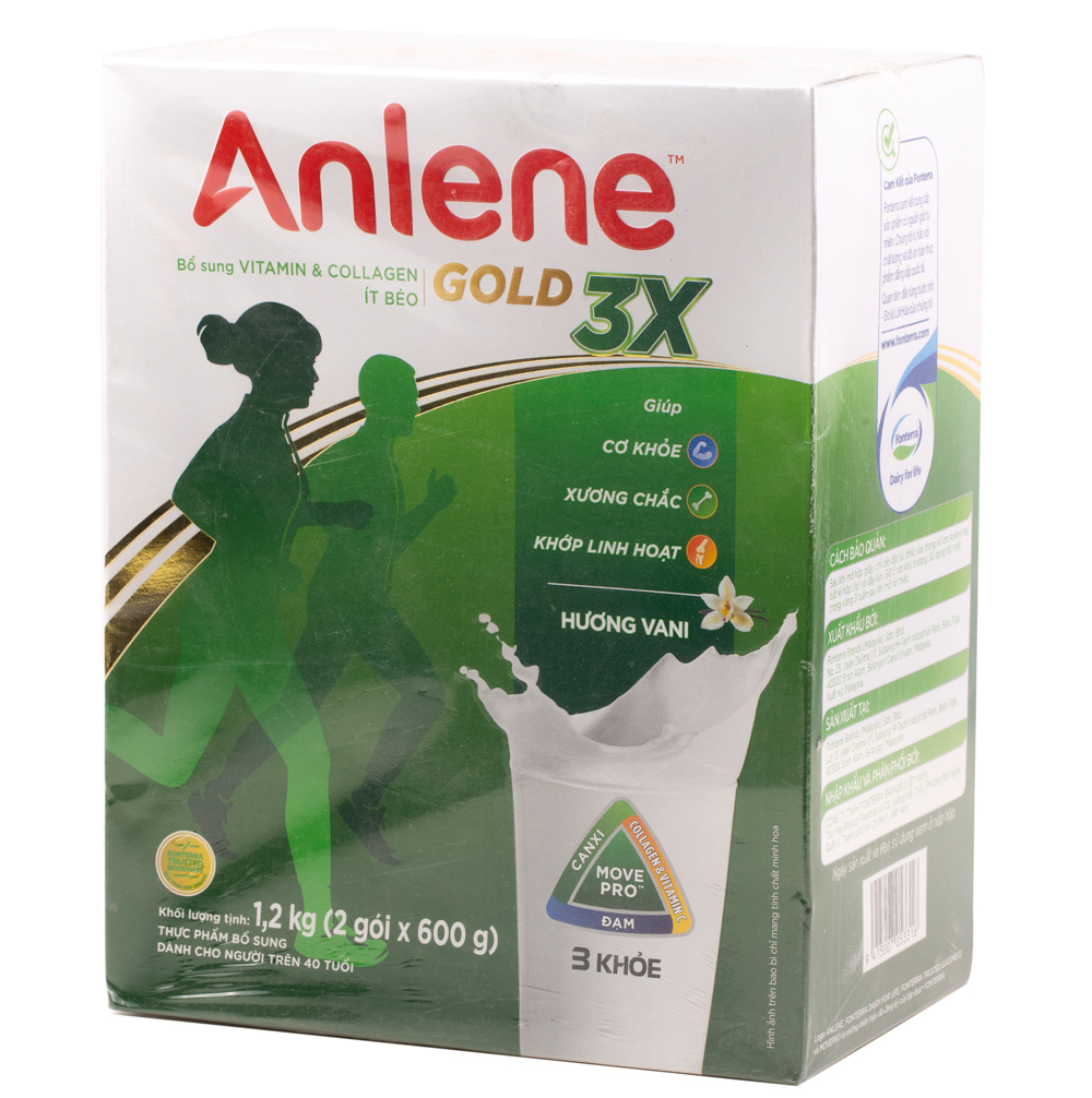 hình ảnh sữa anlene 3x hộp giấy